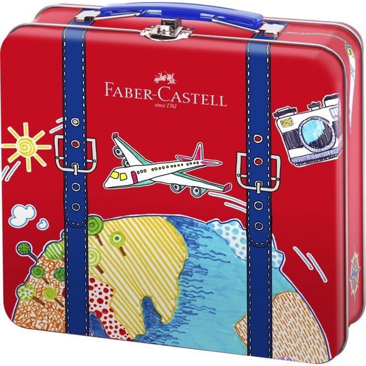 Carioci Faber-Castell într-o valiză de 40 de piese