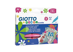 Carioci pentru textil GIOTTO DECOR textile- 6 culori