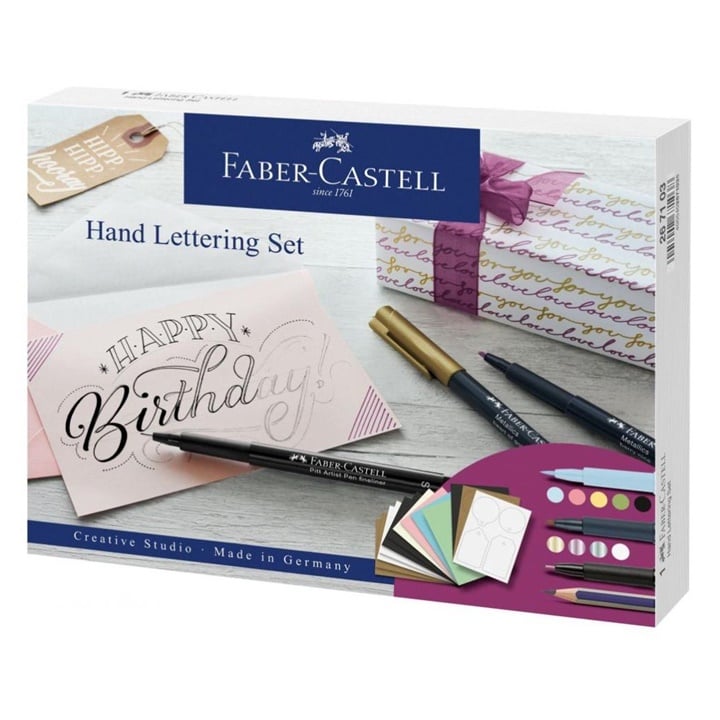 Set cadou Hand Lettering Faber-Castell - 12 buc
