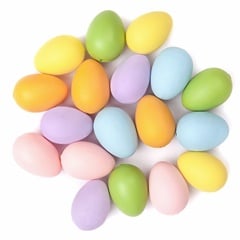 Ouă de Paști colorate 4x3 cm - 18 buc