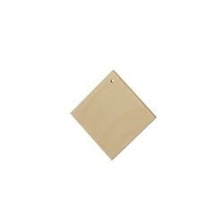 Blank din lemn pentru confecționarea bijuteriilor - pătrat 3 cm