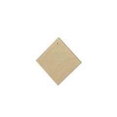 Blank din lemn pentru confecționarea bijuteriilor - pătrat 2cm