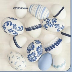 Șervețele pentru decoupage Blue Style Easter Eggs - 1 buc.
