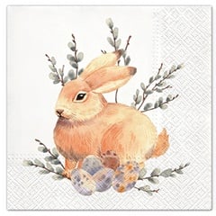 Șervețele pentru decoupage Watercolor Bunny - 1 buc.