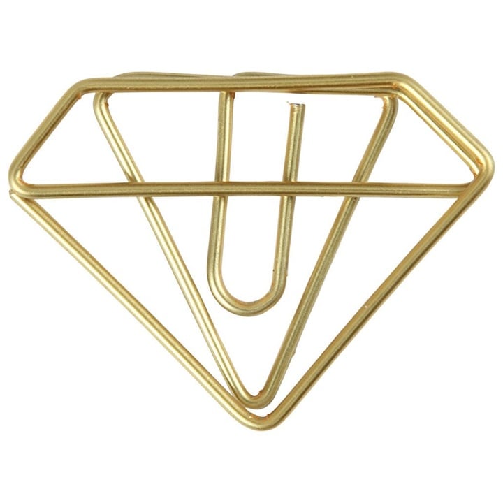 Agrafe decorative în formă de diamant - 6 buc