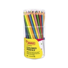 Creioane de colorat triunghiulare fără lemn JOVI 84 buc.