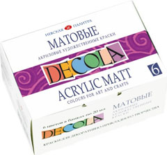 Culori acrilice DECOLA mat - selectează setul