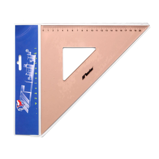 Rigla triunghiulară profesională LENIAR 45 st. - 32 cm