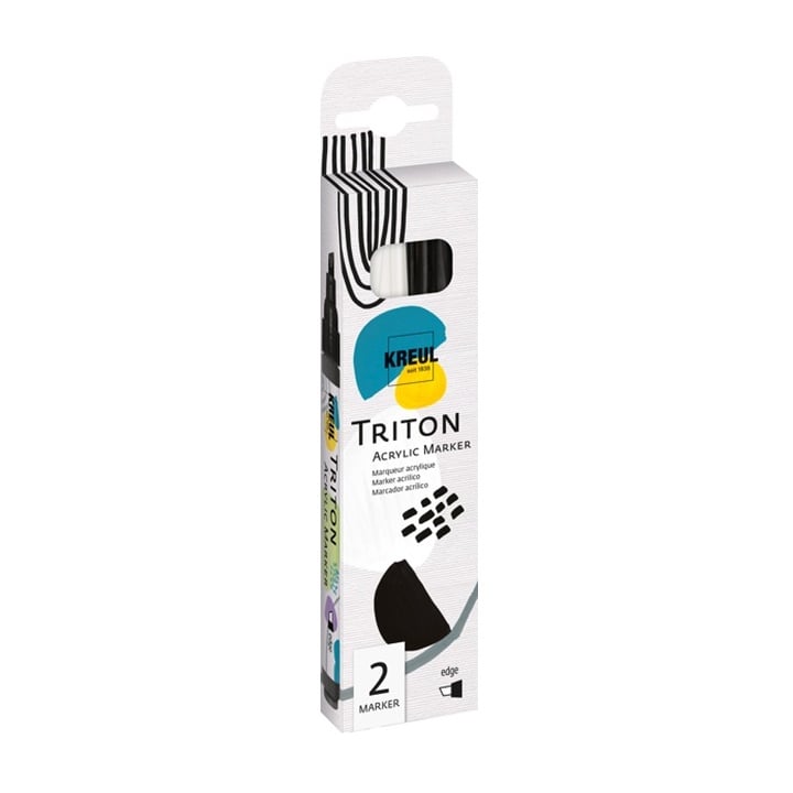 Markere acrilice Solo Goya TRITON black / white - set 2 buc