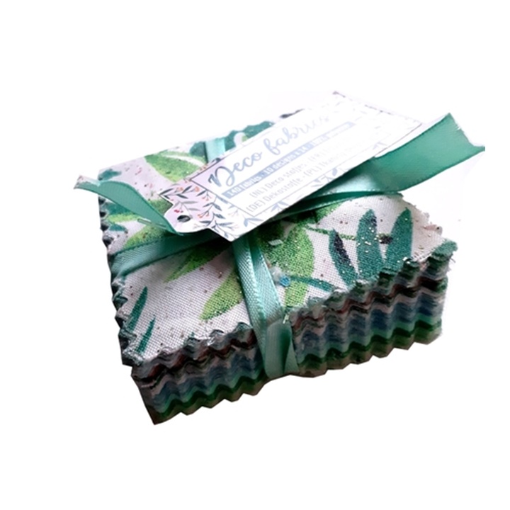 Mini țesături decorative pentru patchwork 140 buc / diverse nuanțe